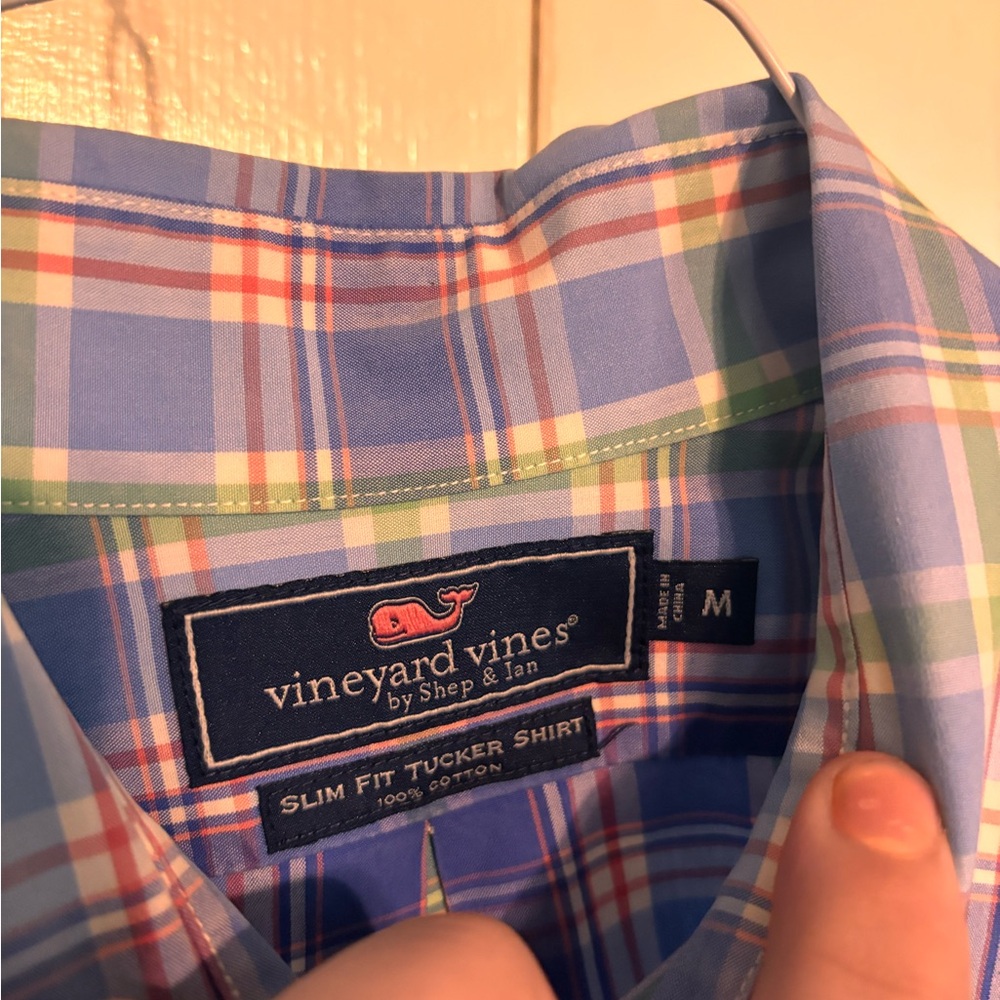Vineyard Vines Men's Multicolor Plaid Button Down Shirt